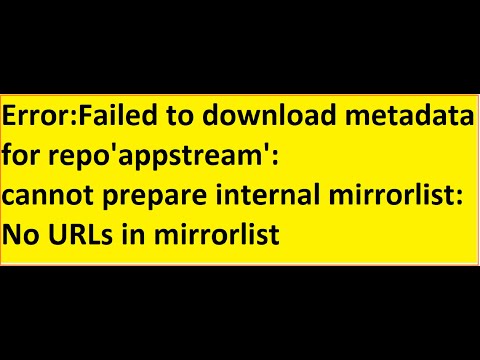 ERROR: YUM UPDATE :No URLs in mirrorlist || CentOS 8 || LINUX #CentOS8 #YUM_UPDATE_ERROR #REPOLIST