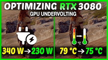 Optimizing RTX 3080 - Low Power Usage and Temperature | GPU Undervolting RTX 3000, 4000, 5000 series