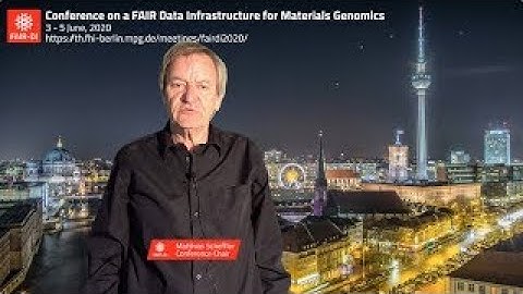 Welcome to the Conference by Conference Chair Matthias Scheffler