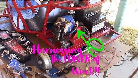 Razor Go-cart restore and mod part 9-12 ev (wiring harness for beginners)
