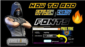 Stylish Font Design | MAKE YOUR FREE FIRE USERNAME LIKE A PRO 🔥|