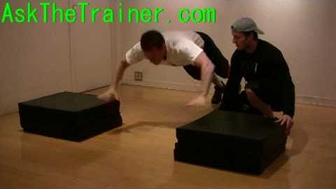 Depth Push-ups - Explosive Push Ups Plyometric Pushups Pecs
