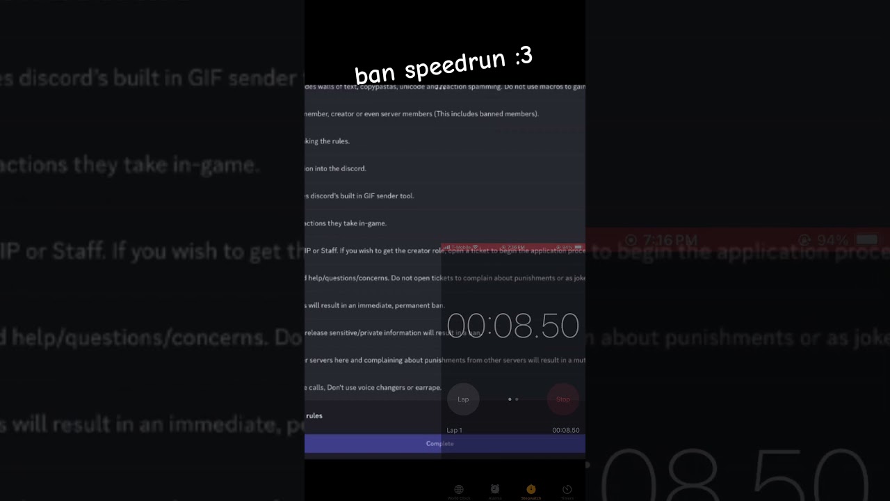 SPEEDRUN BAN 😍 