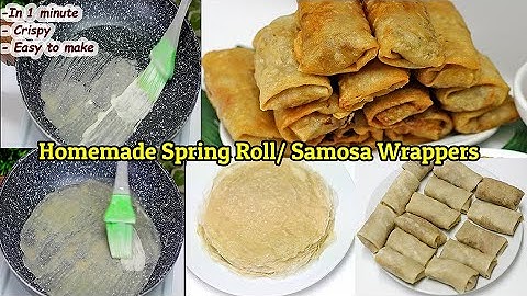 Easy Spring Roll & Samosa Wrapper Using Liquid Batter in 1 min |No Kneading |No Swiping | No Rolling