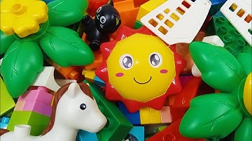 Satisfying building blocks marble run ☆ Build a marble track with lego duplo