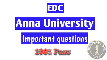 EDC important questions with answers