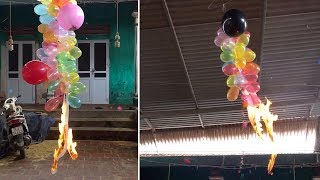 Balloons Burst Like Chinese Firecrackers