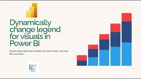 How to dynamically change legend for visuals in Power BI