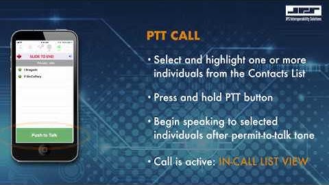 JPS VIA iOS User Tutorial - Contacts List - Ep2b