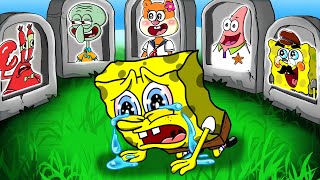 R.I.P All Friend - Poor Spongebob | Sad Story But Happy Ending | Spongebob Life Stories