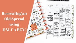 Pen Only Spread in Your Happy Planner