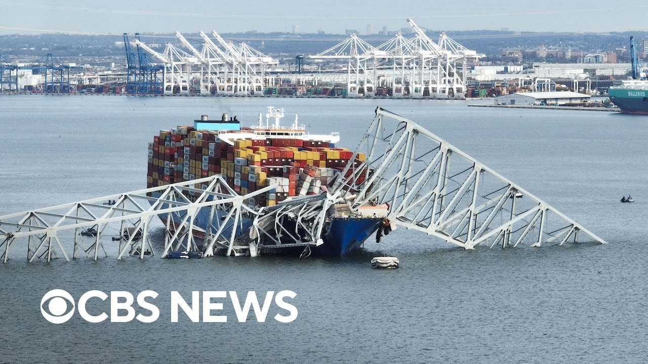 The Francis Scott Key bridge in Baltimore collapses after a ship ...