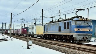 4060レ EF510-514 + 遅4095レ EF510-510 +1h40min(南長岡～新潟タ間)