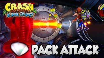 Crash Bandicoot 2 - "Pack Attack" 100% Clear Gem and All Boxes (PS4 N Sane Trilogy)