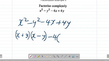 Factorization Example 3 - CSEC Mathematics