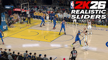 NBA 2K26 Realistic Sliders – Shooting Actually Makes Sense Now!