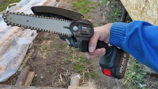 Cordless chain saw WOSAI 20V after six months of intensive use
