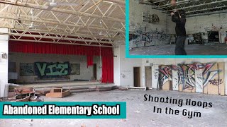Shooting Hoops at an Abandoned School - Exploring Abandoned Banneker Elementary School