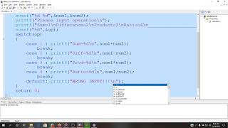 Build a calculator with C coding