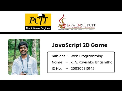 JavaScript 2D Game | Dino Run | Ravishka Bhashitha