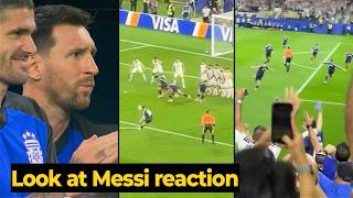 Messi bench reaction to Lo Celso & Lautaro Martinez goal against Jordan