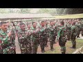 Garang Yel Yel Yonif 400 Raider di depan Tentara Us Army