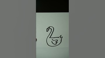 How to Draw a Duck with the Number 2 #simpledrawing  #learntodraw #numberdrawing