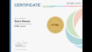 Learn Html Fundamental With Sololearn || Digital Hutt || HTML5 Certification