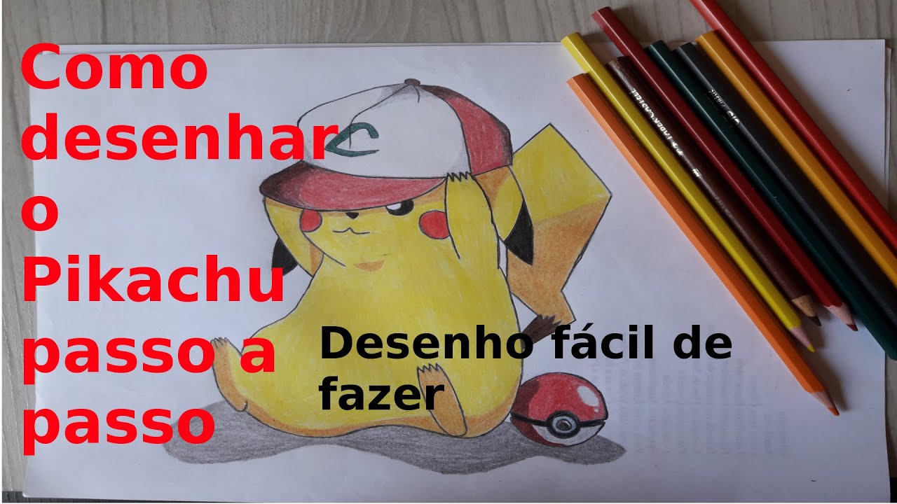 Como desenhar o Pikachu! Aprenda passo a passo como desenhar fácil!