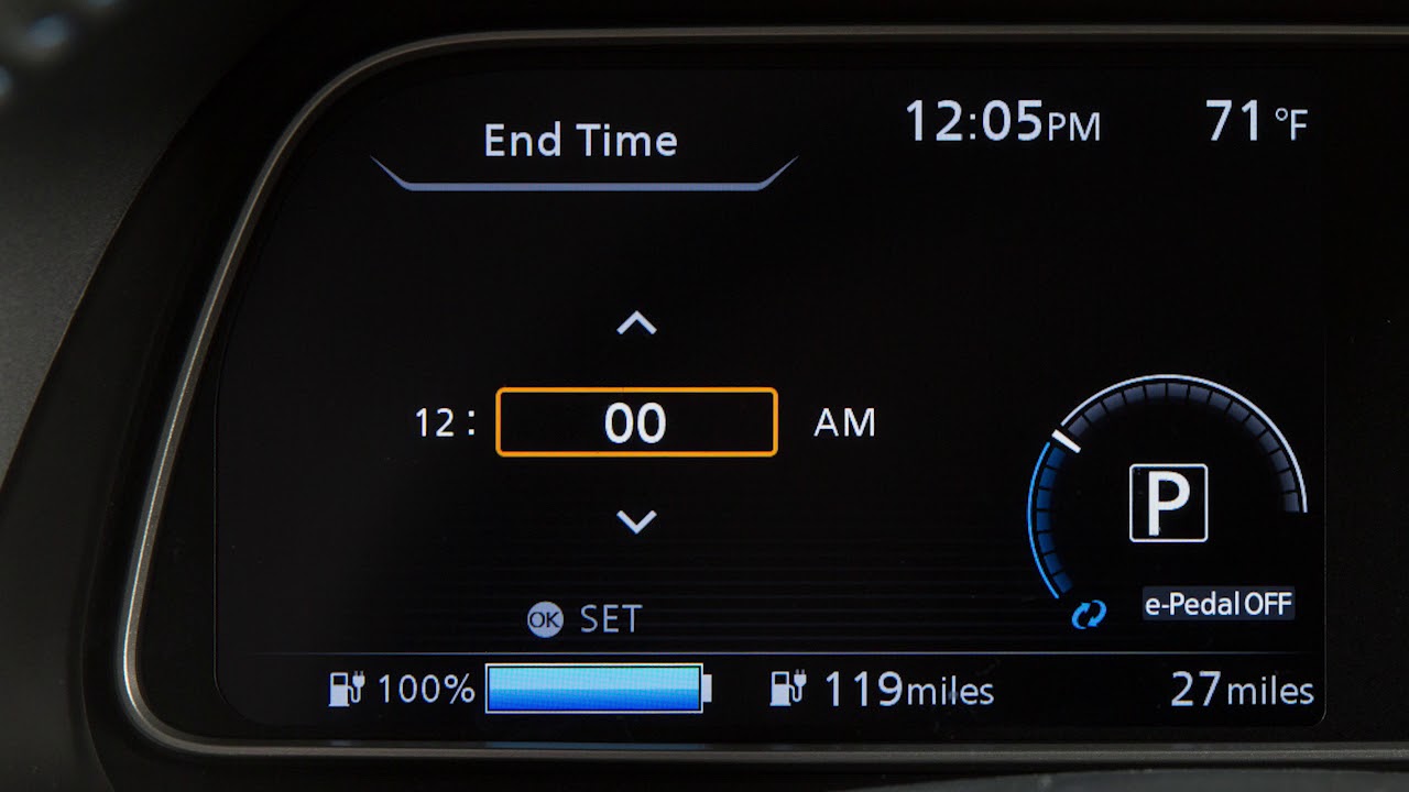 2018 Nissan Leaf Charging Timers You 2018 Nissan Leaf Charging Timers