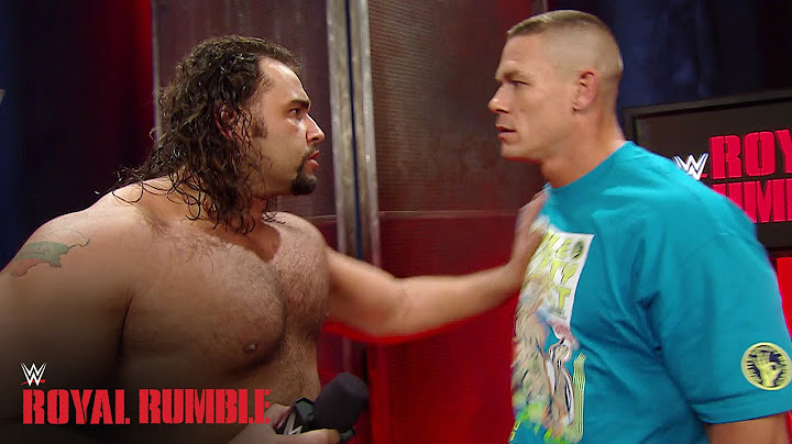 John Cena gets into an altercation with Rusev - WWE Network Exclusive