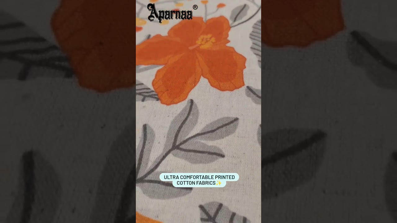 Ultra Comfortable Printed Cotton Fabrics | Spring Summer Collection '23 | Aparnaa Fabrics Kolkata