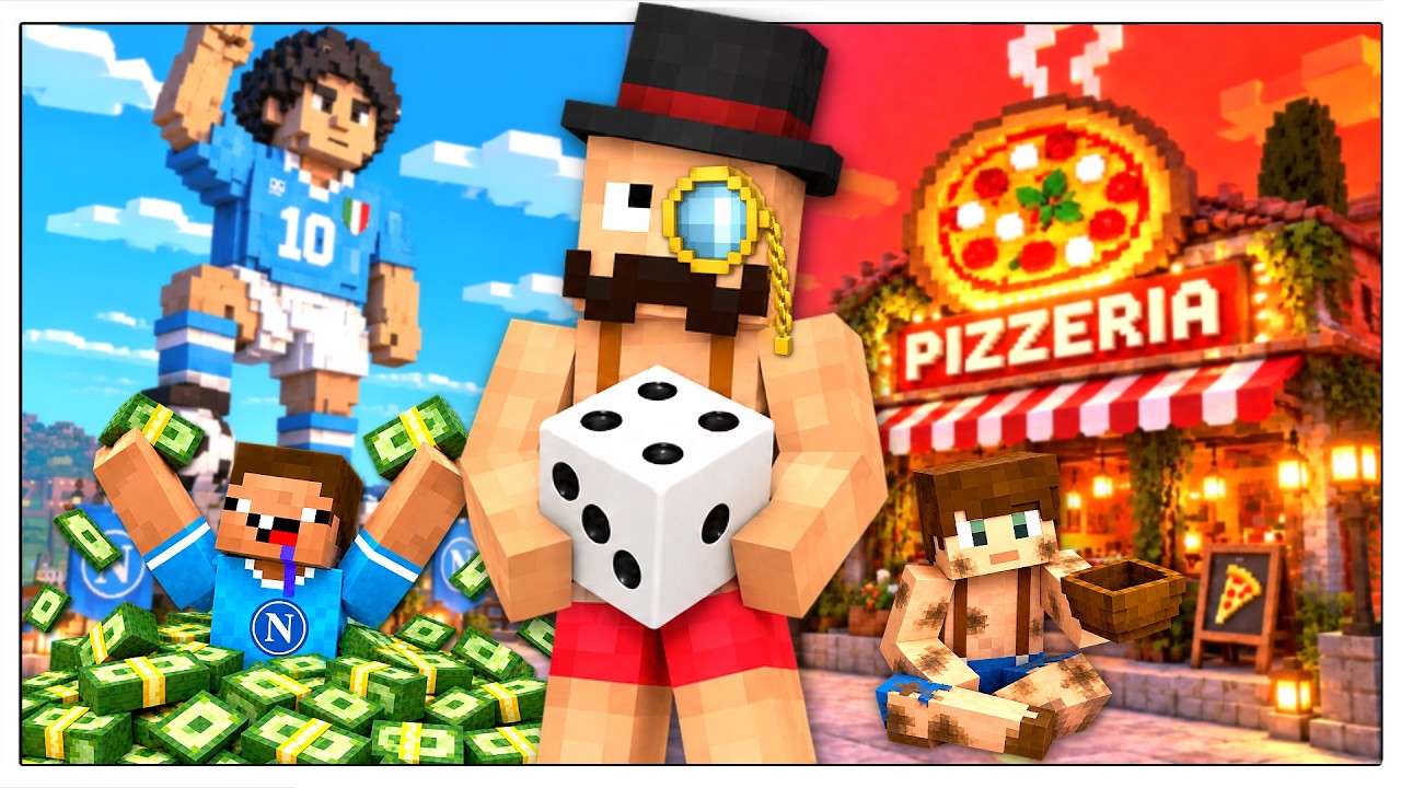 Compriamo tutta NAPOLI al MONOPOLY! - Minecraft ITA