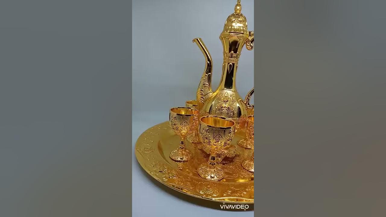 Teko Arab Aladin Set 7 Warna Emas Ornament - YouTube