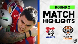 Newcastle Knights v Wests Tigers | Match Highlights | Round 2, 2022 | NRL