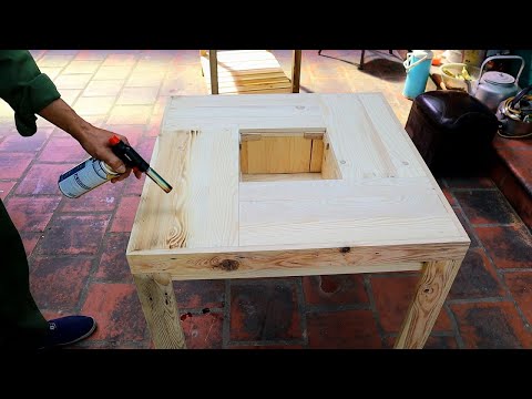diy-woodworking-projects-with-old-pallets-//-build-outdoor-coffee-table-from-unique-ideas