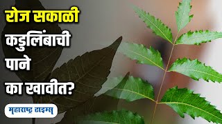 कडुलिंबाची पाने खाण्‍याचे चमत्कारिक फायदे । Benefits of Neem Leaves । Maharashtra Times