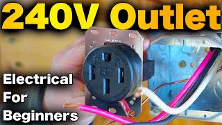 How To Install A 240V Outlet In Garage  EV Car Charger, Welder, And Electric Range (Hubbell 14 50)