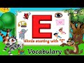 Words from E, Kids Educational Videos, Learn with Toonpoor, Kids Learning Video