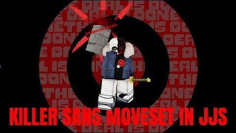 Killer Sans Moveset in JJS (Showcase/Tutorial) #jjs #undertale #killersans #undertaleau