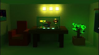 Voxel Art con MagicaVoxel # 19. Modelado de Pecera utilizando un Material de Emisión (Parte 2)