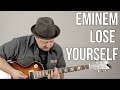 How To Play "Lose Yourself" by Eminem - Super Easy Power Chord Guitar Riffs