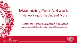 Maximizing Your Network