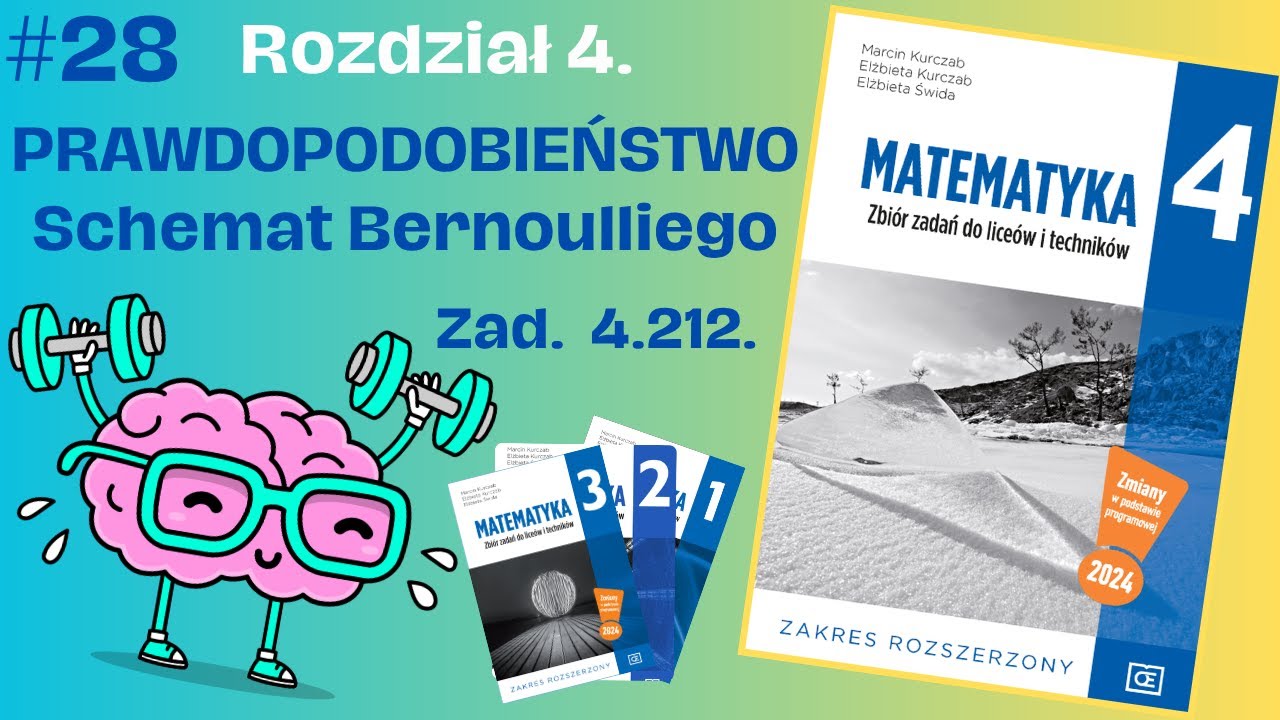📒#28 [ZZ Pazdro, kl.4, rozsz.] SCHEMAT BERNOULLIEGO Zad. 4.212 Wykonano rzut pięcioma symetryczny