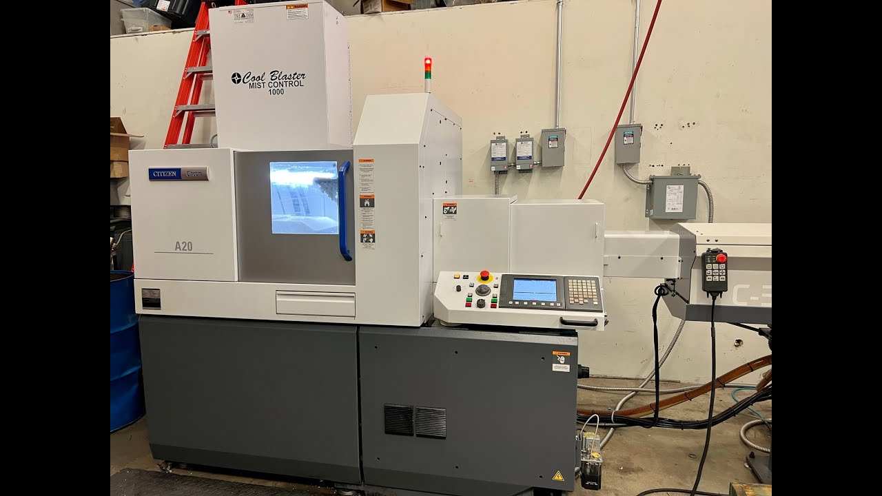 Citizen A20VII CNC Swiss Lathe - MC# 603281 - YouTube