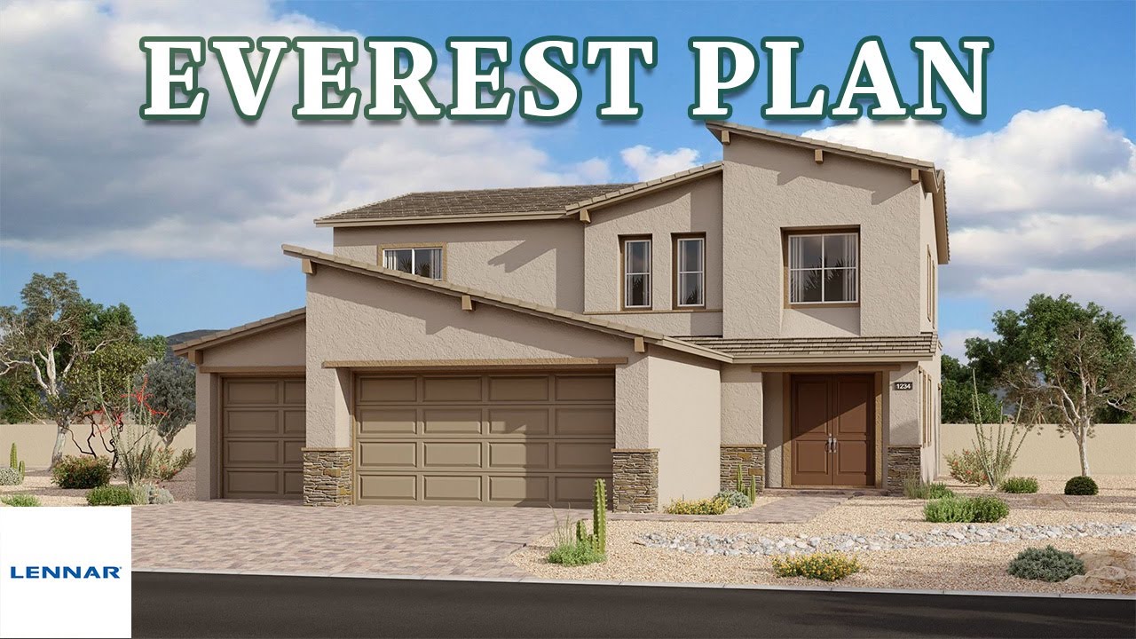 Everest Plan New 2in1 Home at Desert's Edge by Lennar l New Home
