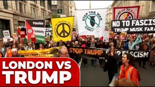 Its Disgusting Thousands Of Anti-Trump Protesters March In London Against State Visit