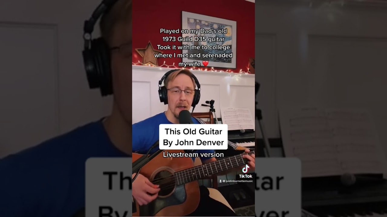 This Old Guitar John Denver Played on my Dad’s old guitar 🎸 thisoldguitar johndenver 