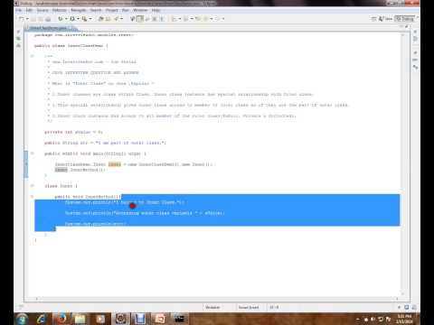 Inner Class accessing outer class members