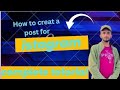 How to creat post for Instagram#